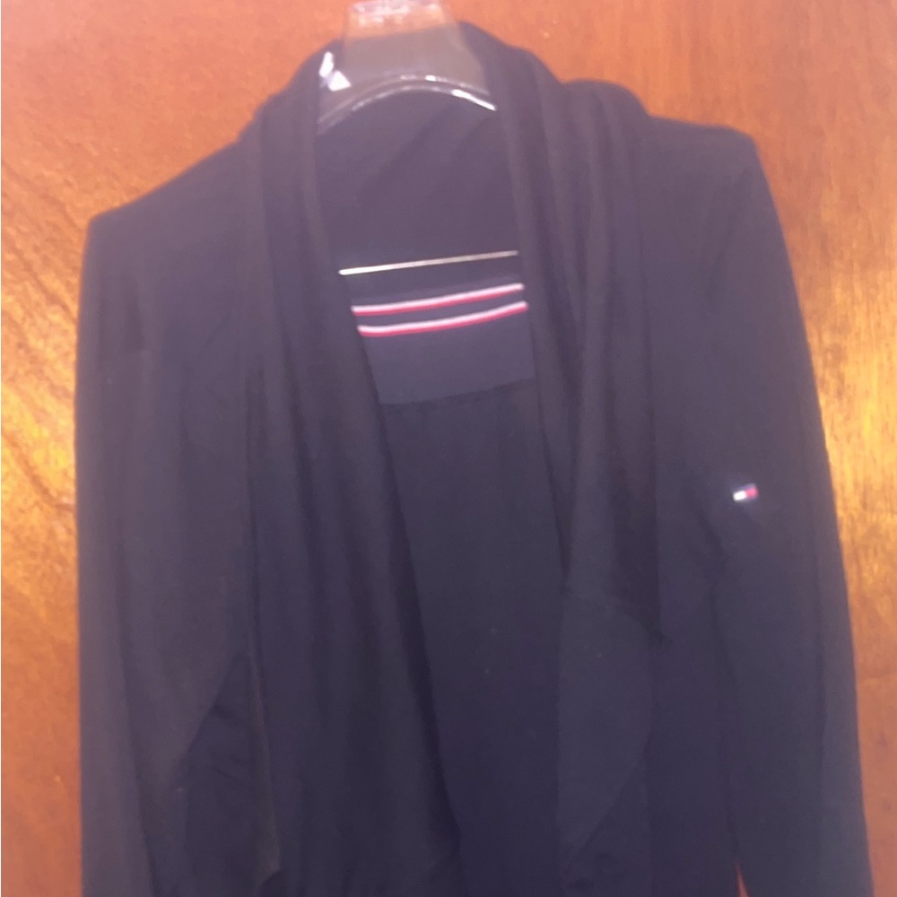 Tommy Hilfiger Black Ensemble with Logo Accents